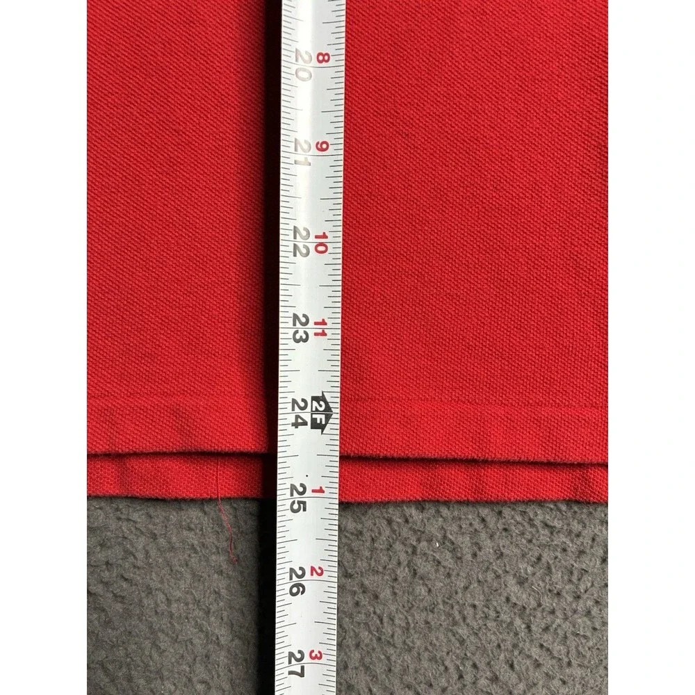 Polo Ralph Lauren Men Custom Slim Fit Polo Shirt Big Pony Logo Medium Red S/S